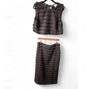 Runway Relic: Limited-Edition H&M Chocolate FringeTwo-Piece Set
